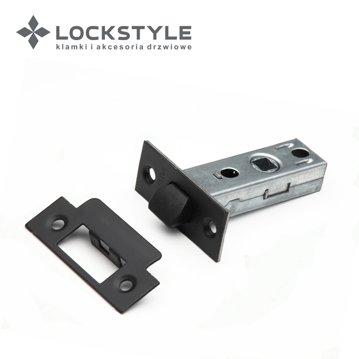 Механизм дверной врезной LOCKSTYLE 100PVC комплект с ответной планкой AL6 (черный )