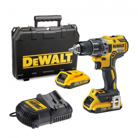 Дрель-шуруповерт DEWALT DCD791D2 ( с 2-мя АКБ, 2 А, 70 Нм, кейс)