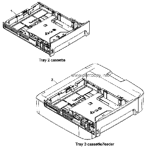 Q7556-67901 Cassette/feeder, tray 3 (250-sheet)    Q7556-67901 для HP моделей LaserJet M2727 MFP