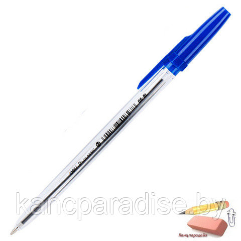 Ручка шариковая Deli P1-Classic, 0,7 мм., прозрачный, арт. EQ6-BL