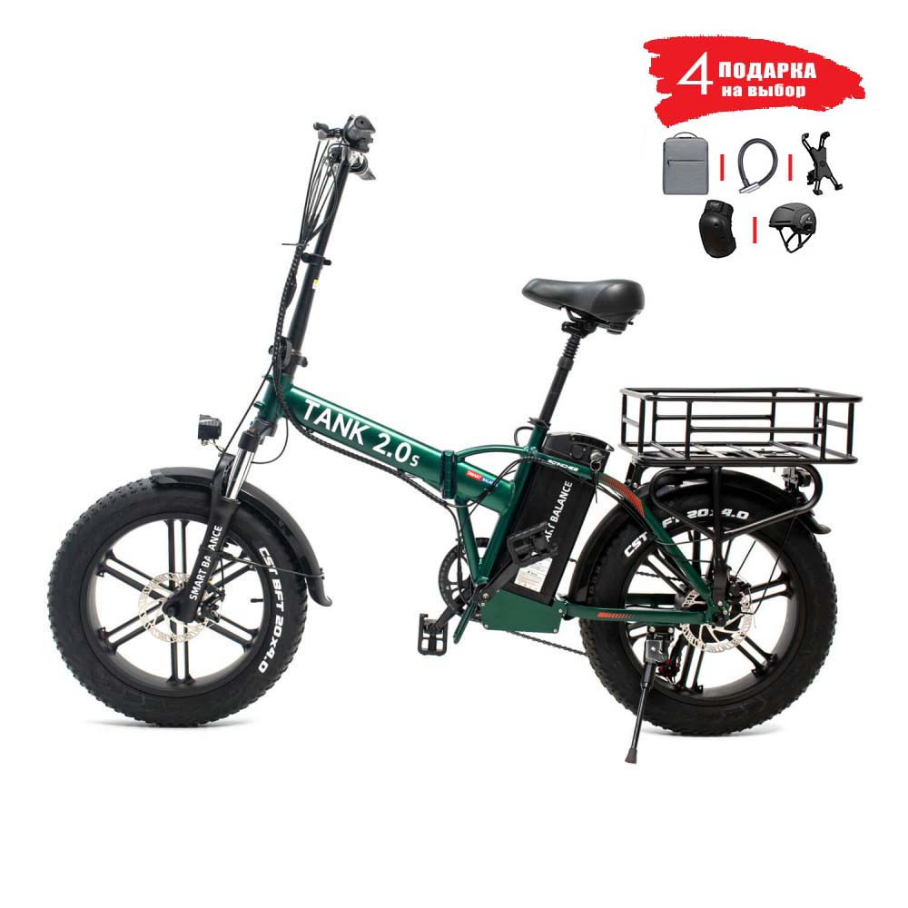 Электровелосипед SmartBalance Tank 2.0 S 2024 (зелёный), фото 1