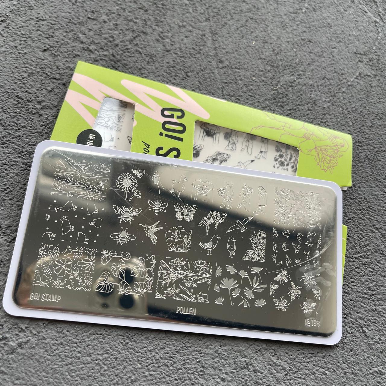 Пластина для стемпинга Go! Stamp 188 Pollen