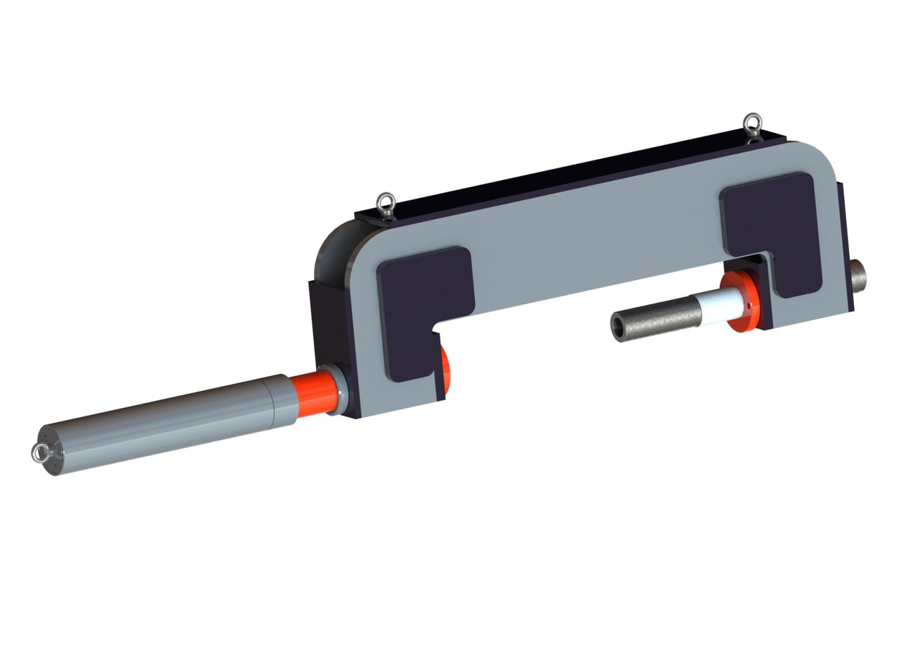 С-образный выпрессовщик пальцев траковых цепей с башмаком 150т. ВПТ150СБ