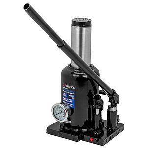 Домкрат бутылочный двухскоростной с манометром 32т FORSAGE F-TH903501 BIG, фото 2