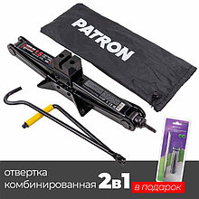 Домкрат механический "ромб" 1,5т PATRON P-ST-60