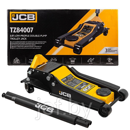 Домкрат подкатной гидравлический двухпоршневой 3.5т JCB JCB-T84007 (TZ), фото 2