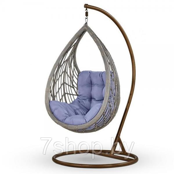 Подвесное кресло из искусственного ротанга N886-W70 Light Grey