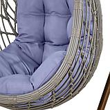 Подвесное кресло из искусственного ротанга N886-W70 Light Grey, фото 2