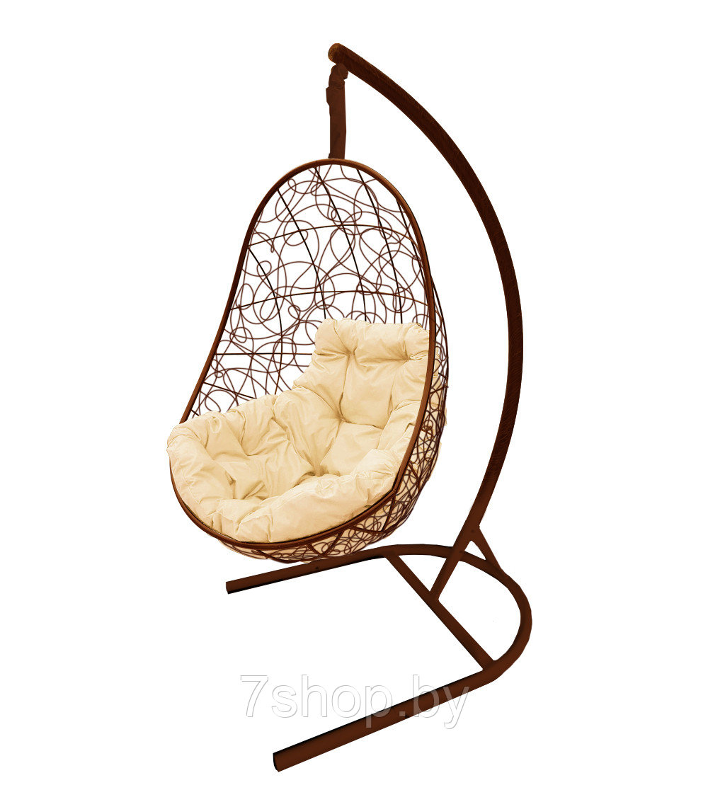 Подвесное кресло Everton коричневый, бежевый