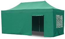 Тент садовый быстросборный Helex 4336 S8.2, 3x4.5м зеленый
