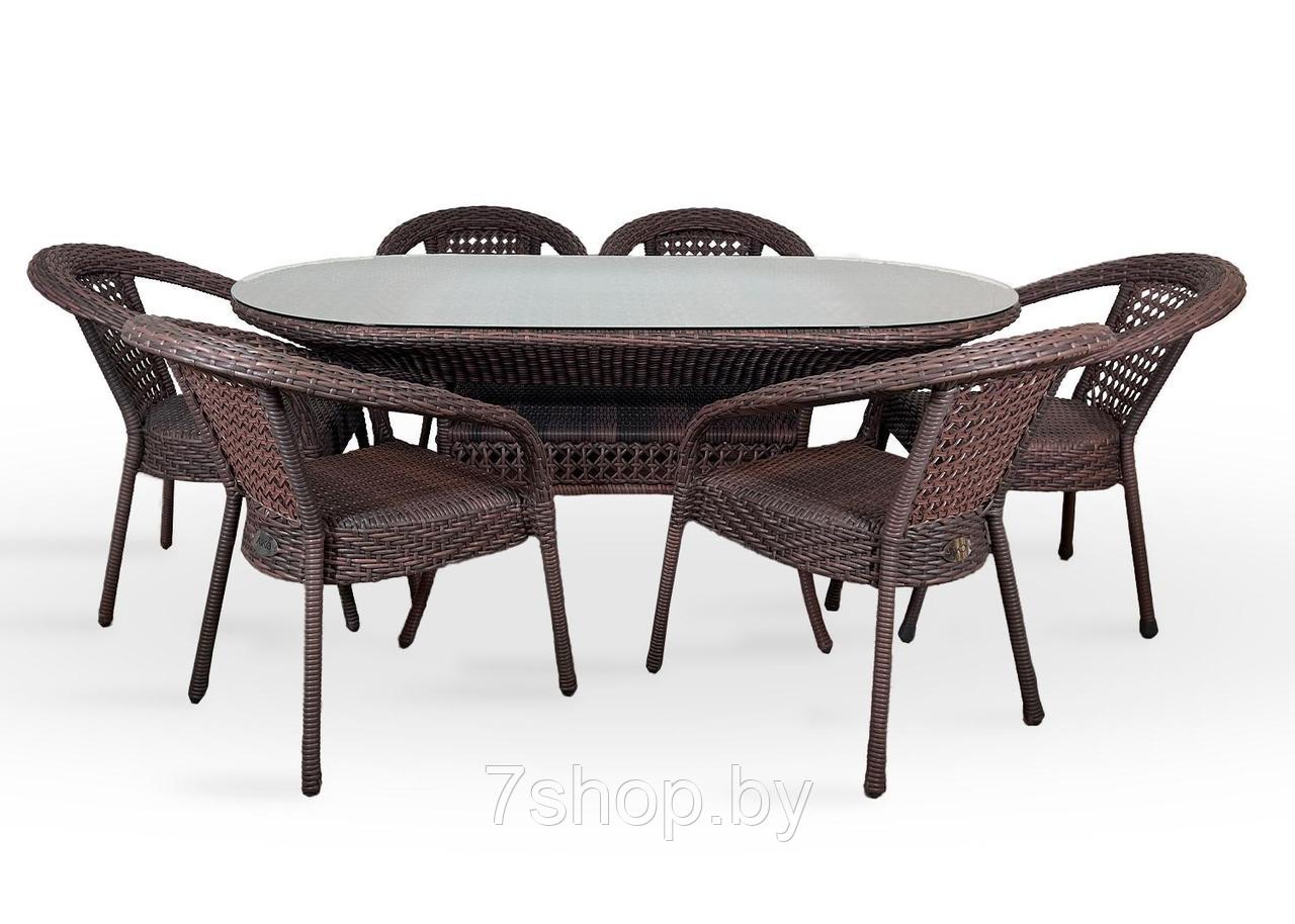Комплект садовой мебели Camellia 7034П Шоколад