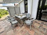 Стол садовый обеденный квадратный DECO 90x90 5045П Серый, фото 6