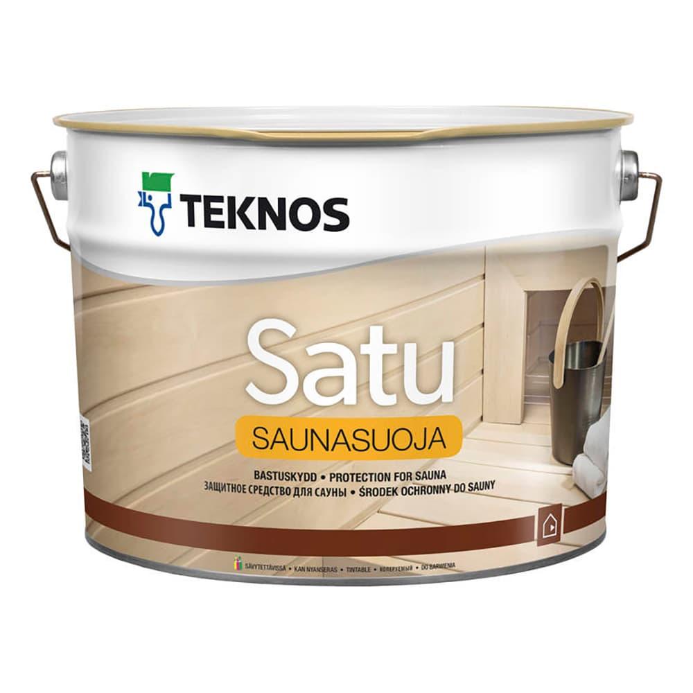 SATU SAUNASUOJA TEKNOS , защитный состав для саун 9л (САТУ САУНАСУОЯ ТЕХНОС), Финляндия