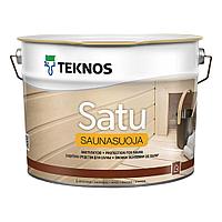 SATU SAUNASUOJA TEKNOS , защитный состав для саун 9л (САТУ САУНАСУОЯ ТЕХНОС), Финляндия