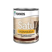 SATU SAUNASUOJA TEKNOS , защитный состав для саун 0,9л (САТУ САУНАСУОЯ ТЕХНОС), Финляндия