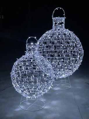Светодиодный шар 3D (ажур) Диаметр 100см, фото 2