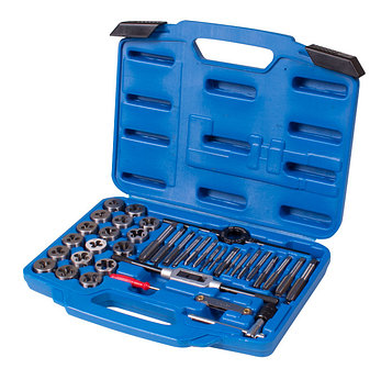 KING TONY 12939MQ1 KING TONY Набор метчиков и плашек SK5 M3-M12, кейс, 39 предметов, фото 2