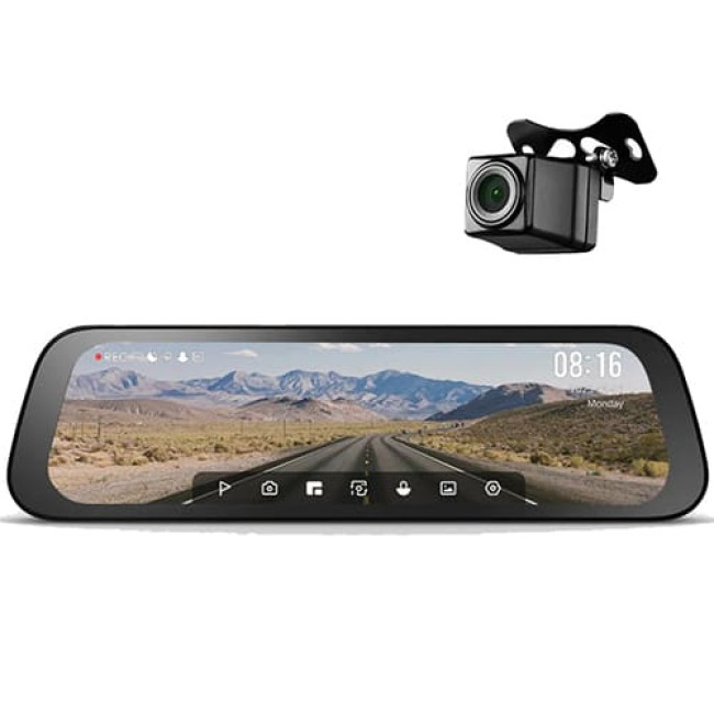 Видеорегистратор Зеркало 70Mai Rearview S500 Dash Cam Set (Black) (русская версия)