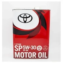 TOYOTA 0888013705 - Масло моторное синтетическое 4л - 5W30 Motor Oil SP GF-6A (металл. банка)