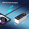 Сетевое Мультизарядное Устройство (СЗУ) с дисплеем на 8 портов A9P, 7 USB + Type-C, 60W, фото 3