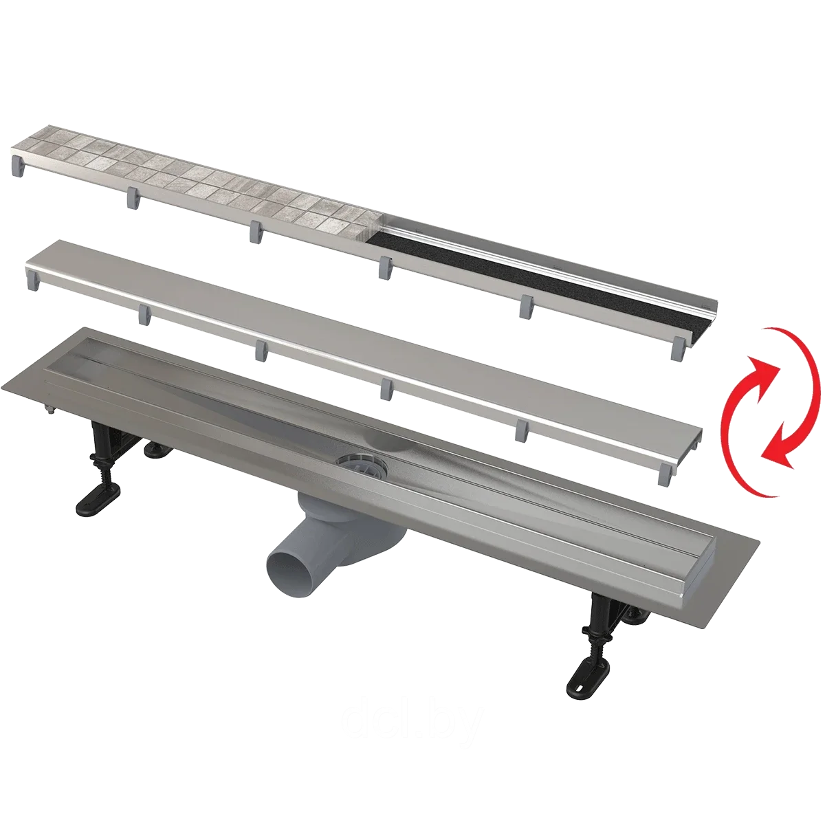 Душевой лоток AlcaPlast APZ13-Double9-650