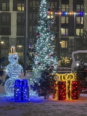 Световая композиция Новогодний Подарок 75 см, фото 2