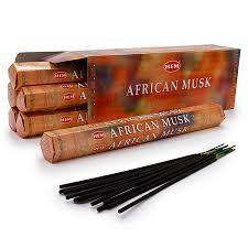 Благовония HEM AFRICAN MUSK Африканский муск, шестигранник, 20 палочек