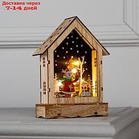 Фигура световая "Дом с олененком", 17х12х4, ААА*2, 6LED, Т/БЕЛЫЙ