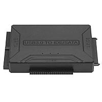 Адаптер - переходник - кабель USB3.0 - IDE/SATA для жесткого диска SSD/HDD 2.5″/3.5″, ver.02, черный 555996