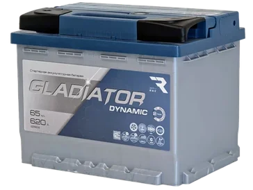 Аккумулятор автомобильный GLADIATOR Dynamic 65 A/h L+