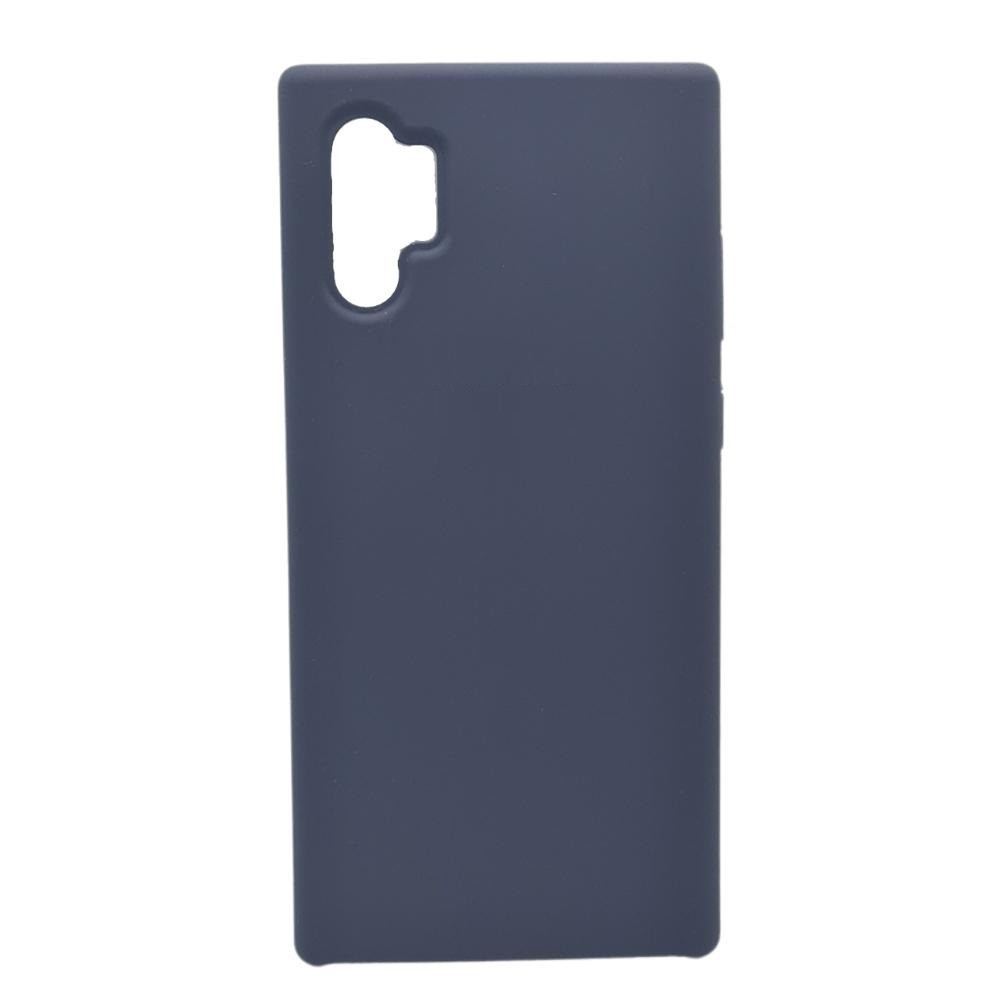 Чехол-накладка для Samsung Galaxy Note 10 Plus N975 (копия) Silicone Cover темно-синий