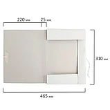 Папка для бумаг с завязками картонная BRAUBERG 440 г/м2, до 200 листов, фото 7