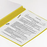 Скоросшиватель пластиковый STAFF А4 100-120 мкм желтый, фото 5