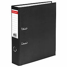 Папка-регистратор BRAUBERG "ECO", 75 мм, черная