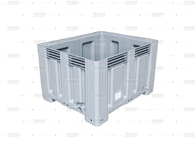 Контейнер 1200x1000х758мм пластиковый; большой; на ножках; сплошной;