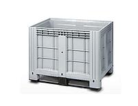 Контейнер 1200x800х800 мм пластиковый; большой; на полозьях; оборудован сливой/ врезанным шаровым краном., фото 3