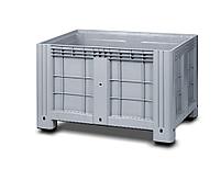 Контейнер 1200x800x800 мм пластиковый; большой; на ножках; оснащён сливом/ врезанным шаровым краном; сплошной;, фото 3