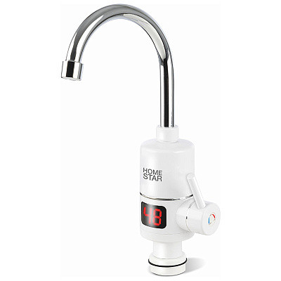 Водонагреватель проточный HomeStar HS-0112 кран