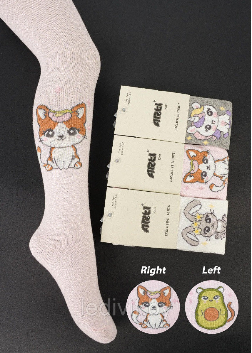 Колготки с рисунком для девочки