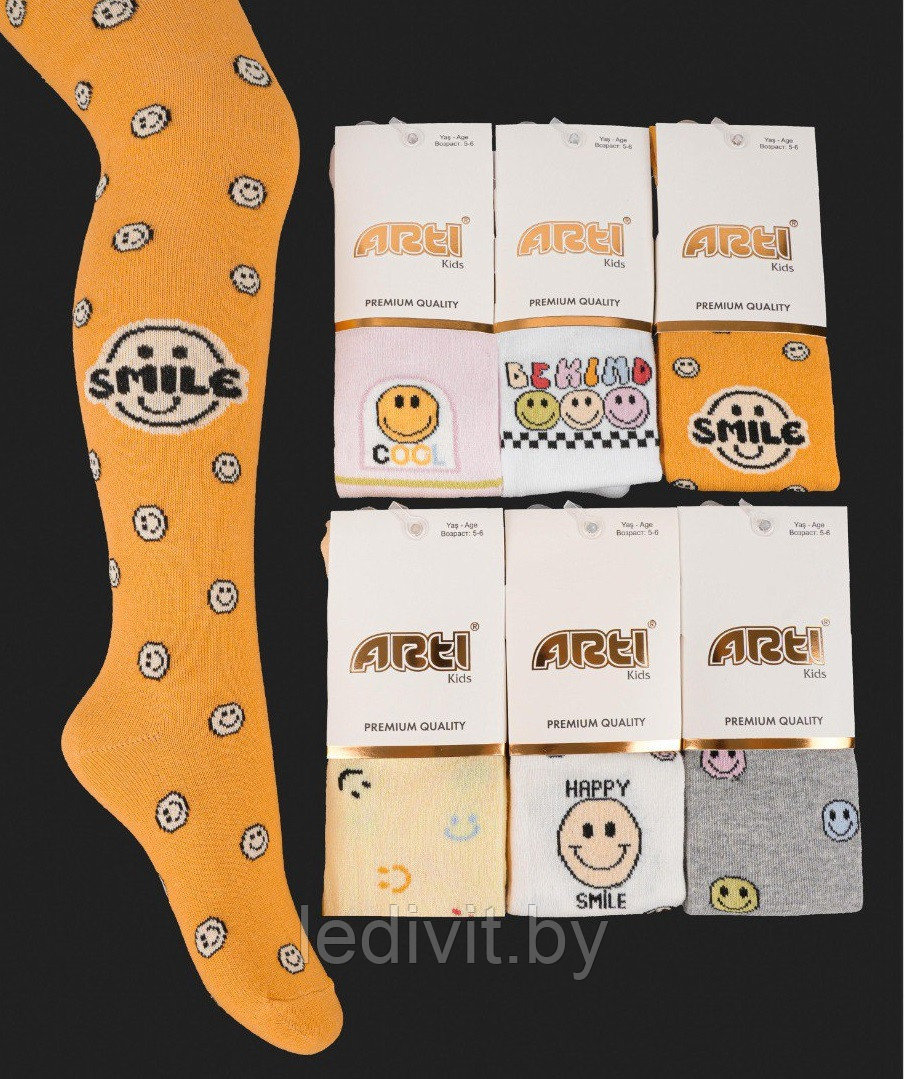 Колготки с рисунком для девочки