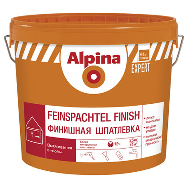 Шпатлевка Alpina EXPERT Feinspachtel Finish 25 кг - фото 2 - id-p34381408
