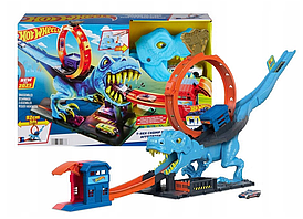 Игровой трек Hot Wheels City T-Rex Loop And Stunt Playset HKX42