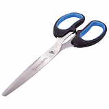 Ножницы BRAUBERG "Classic+", 185 мм, черно-синие, классической формы, резиновые вставки, 236448, фото 2