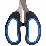 Ножницы BRAUBERG "Classic+", 185 мм, черно-синие, классической формы, резиновые вставки, 236448, фото 5
