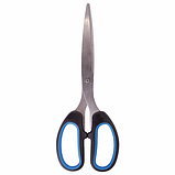 Ножницы BRAUBERG "Classic+", 185 мм, черно-синие, классической формы, резиновые вставки, 236448, фото 6