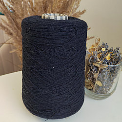 Пряжа Fabifil art Lucca 80% шерсть ягнят, 20% полиамид, 1500м 100г цвет: черный