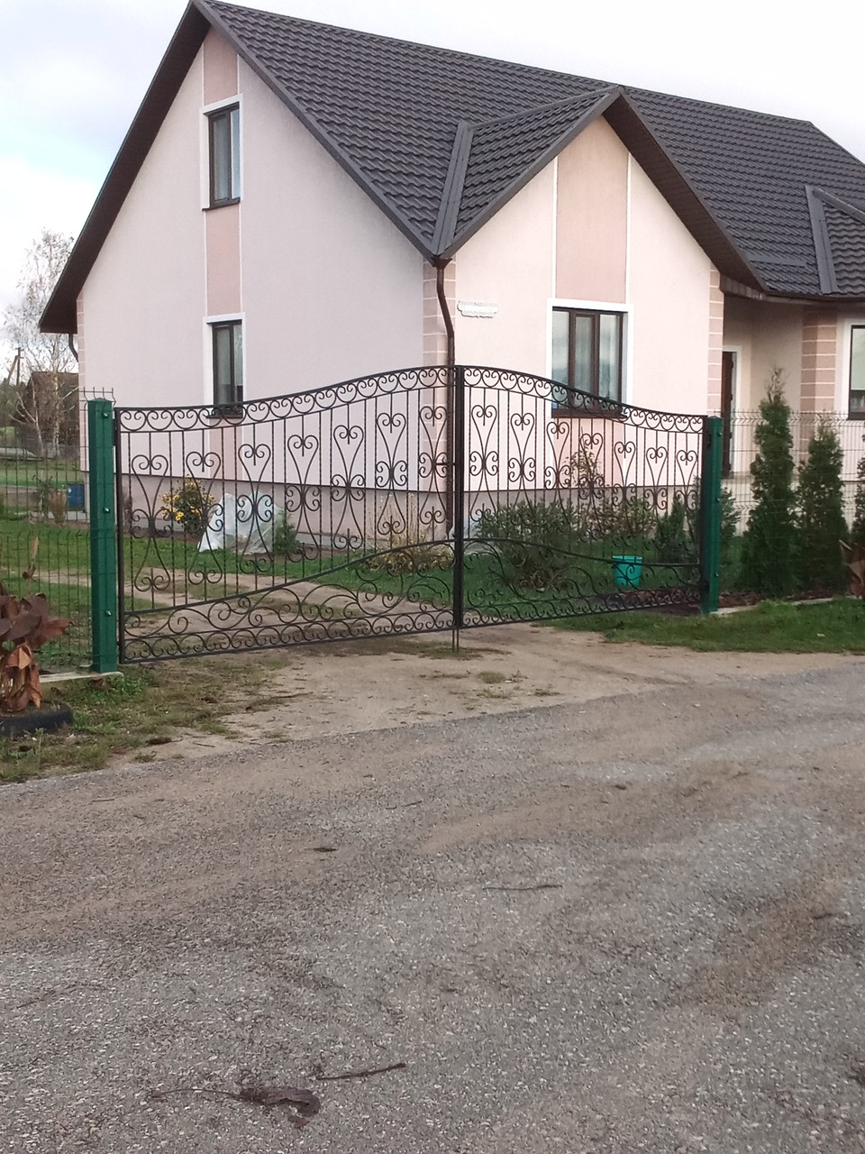 Ажурные кованые ворота №15