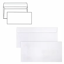 Конверты BRAUBERG Е65 110х220 мм отрывная лента, 80 г/м2, 25 шт