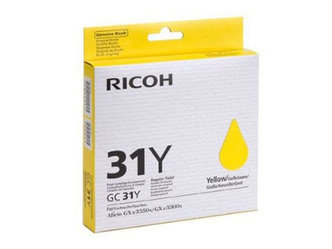 Картридж GC 31Y/ 405691 (для Ricoh Aficio GXe2600/ GXe3300/ GXe3350/ GXe5550/ GXe7700) жёлтый