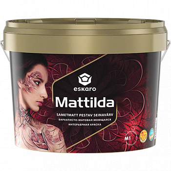 Краска ВД для стен и потолков "Eskaro Mattilda" (Матильда) барх.-мат. 9,5 л